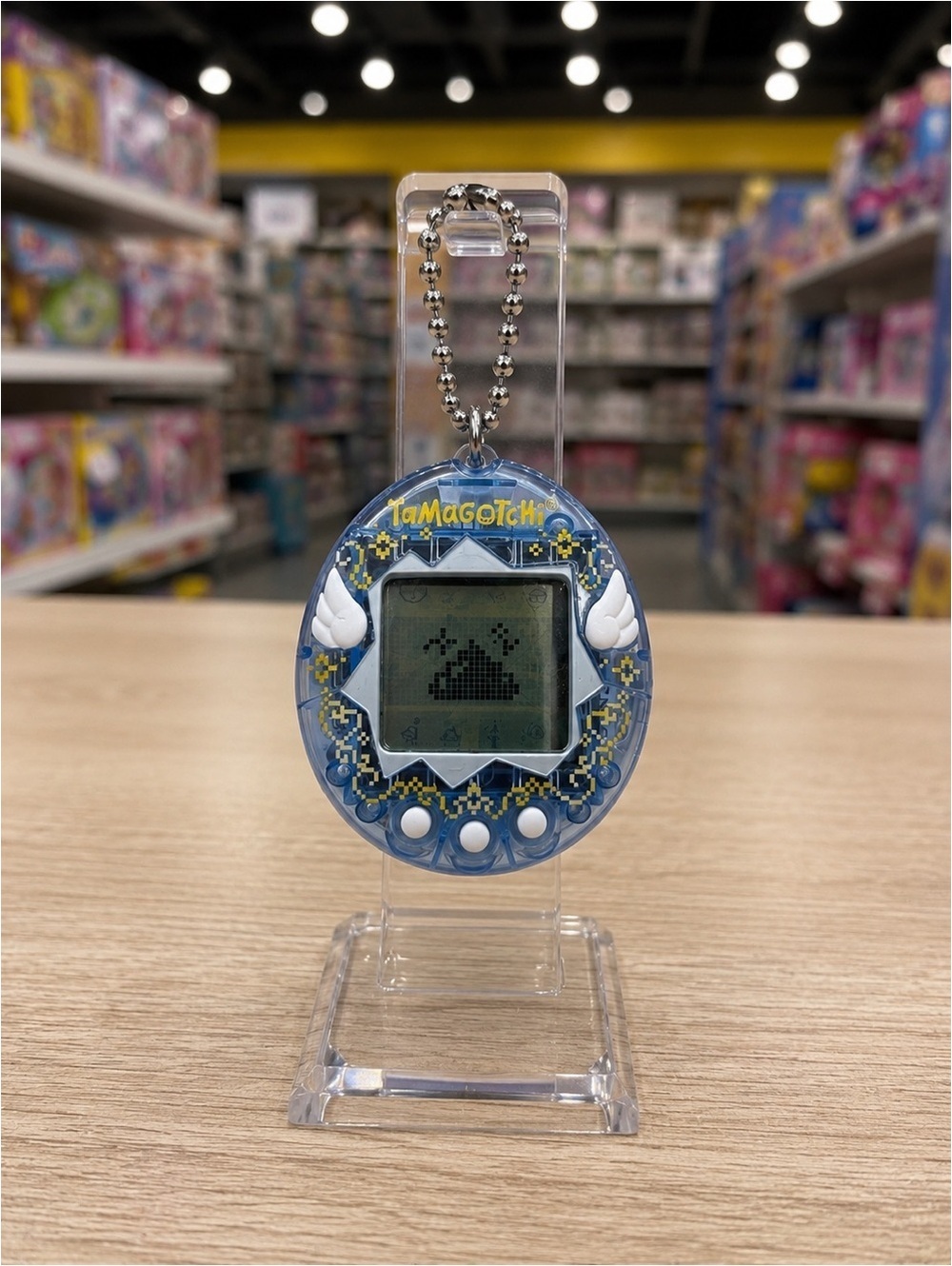 Tamagotchi Angel Blue Virtual Pet Electronic Game Tested & Working Bandai